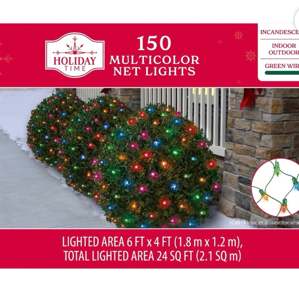 Holiday Time Festive Multicolor String Lights